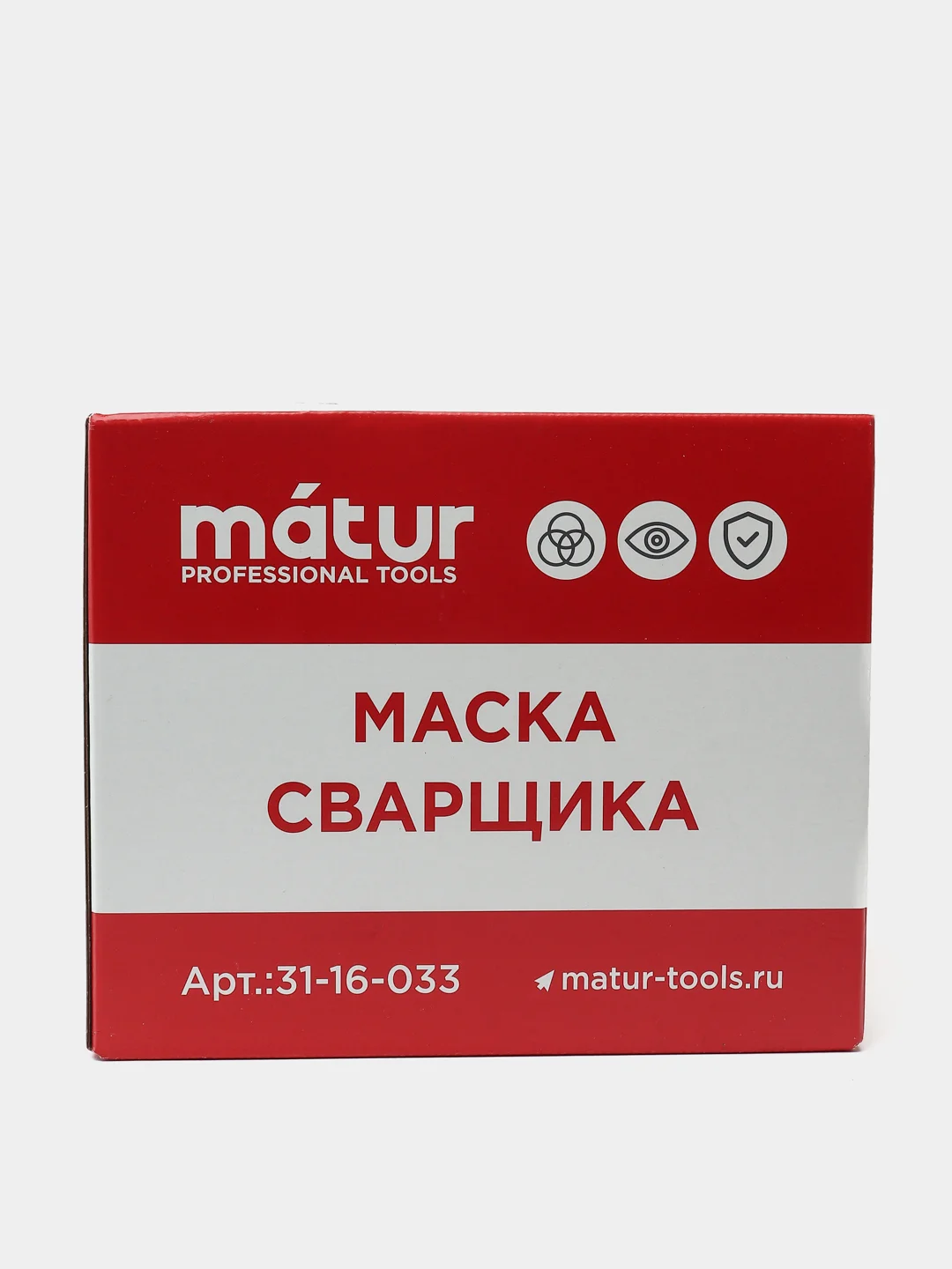 Маска сварочная Matur, фильтр АСФ 605, хамелеон, окно 96 х 39 мм