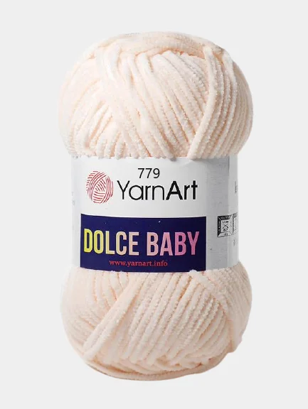 Манго пряжа YarnArt Dolce Baby, 50 г / 85 м, 100% полиэстер