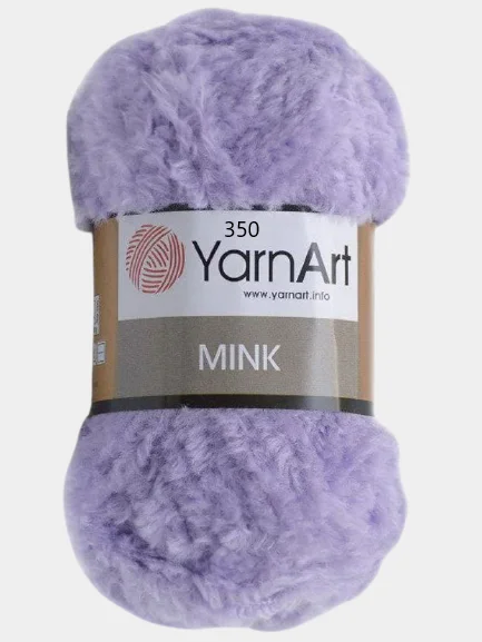 Лавандовый пряжа YarnArt Mink, полиамид, 50 г, 75 м