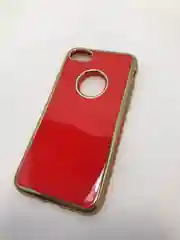 Красный защитный силиконовый чехол для iPhone 7, iPhone 8