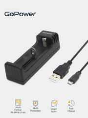 Зарядное устройство аккумуляторов GoPower LiCharger 2 (1 слот) ток ЗУ 1000 мА