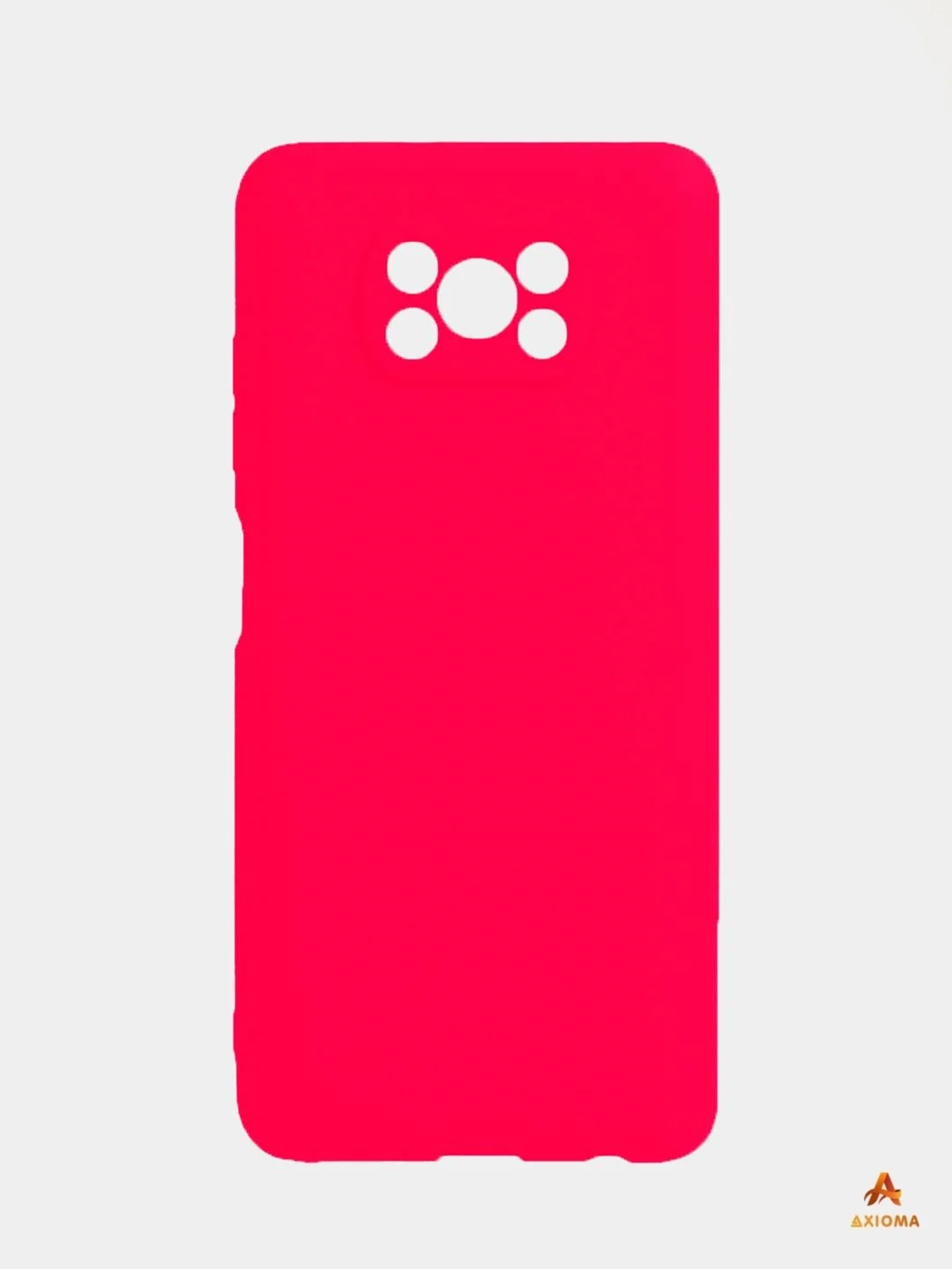 Красный xiaomi Poco X3 чехол силиконовый цветной