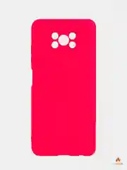 Красный xiaomi Poco X3 чехол силиконовый цветной