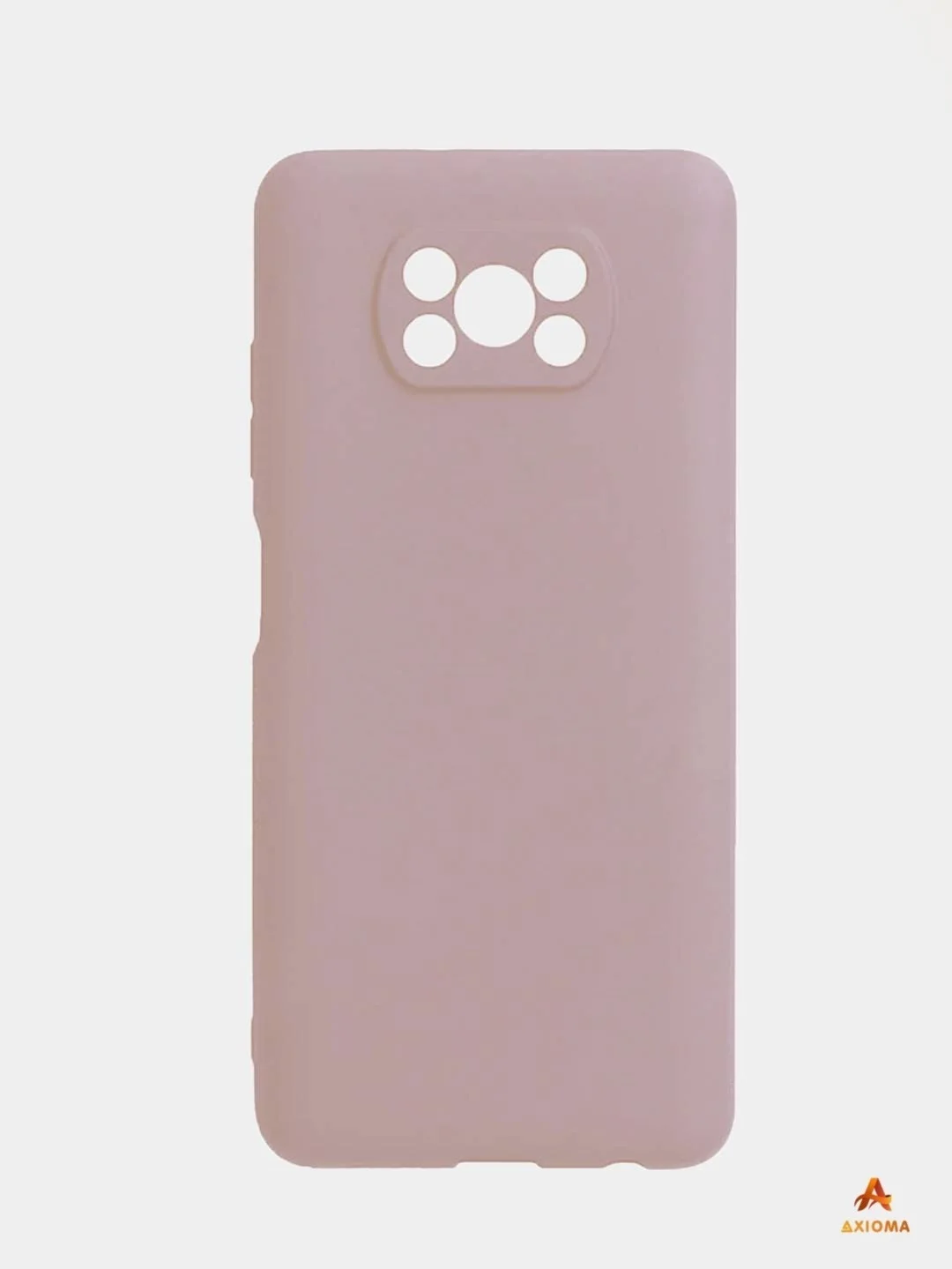 Розовый xiaomi Poco X3 чехол силиконовый цветной