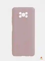 Розовый xiaomi Poco X3 чехол силиконовый цветной