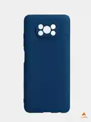 Темно-синий xiaomi Poco X3 чехол силиконовый цветной