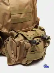 Хаки рюкзак 45-50 л туристический, спортивный, военный, тактический, штурмовой, непромокаемый