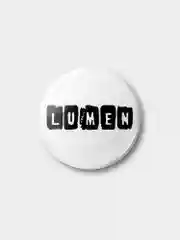 Белый значок Lumen, 37 мм