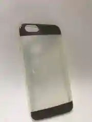 Черный защитный силиконовый чехол для iPhone 6/ 6s, с яблоком
