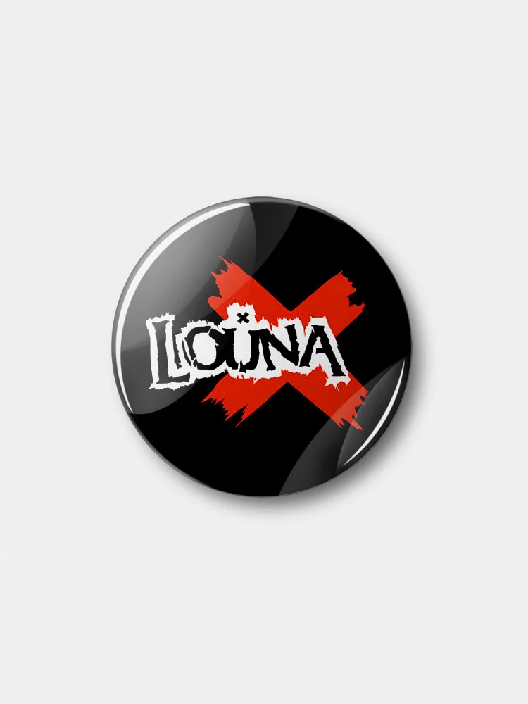 Черный значок Louna, 37 мм