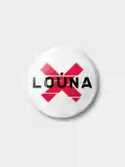 Белый значок Louna, 37 мм