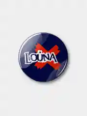 Темно-синий значок Louna, 37 мм