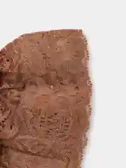 Чулки в мелкую сеточку с ажурной резинкой