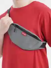 Серый поясная сумка, летняя, мужская, для документов, денег