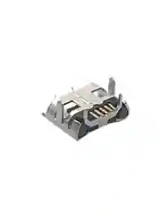 10 штук Гнездо micro-USB 5конт smd (нижнее крепление, 4 крепежа в плату)