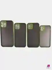 Зеленый чехол пластиковый противоударный с защитой камеры для iPhone 12 Mini/12/12 Pro/12 Pro Max