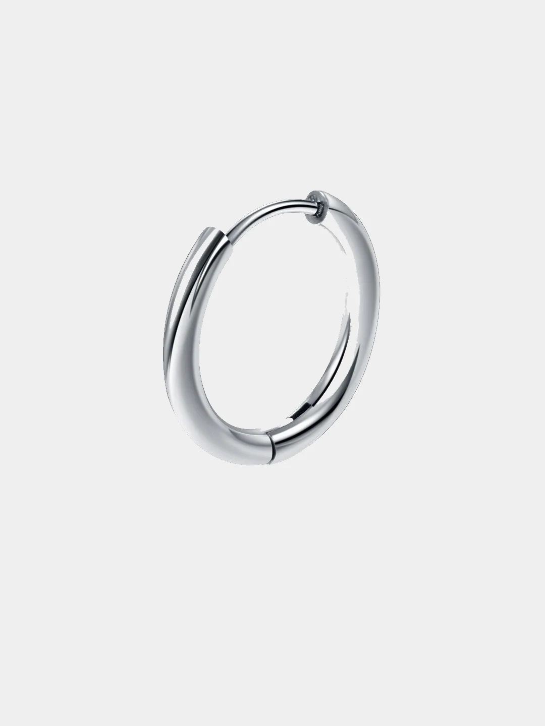 Серьга - кольцо из нержавеющей стали, 1 штука