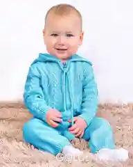 Голубой комбинезон "Golden Kids Art", из 100% хлопка, для младенца