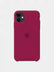 Багровый чехол силиконовый для iPhone Silicone Case, Xs Max
