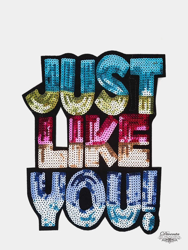 Тканевые нашивки на одежду из пайеток Just Like You
