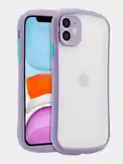 Лавандовый чехол матовый с полукруглыми краями Apple iPhone 12, 12Pro, 12mini, 11, 11Pro, 11ProMax
