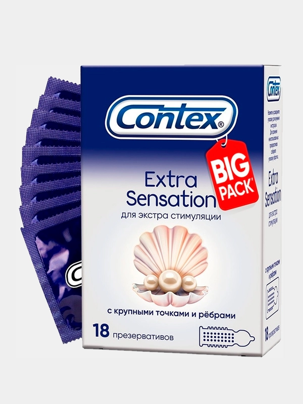 Презервативы Contex "Extra Sensation", 18 штук