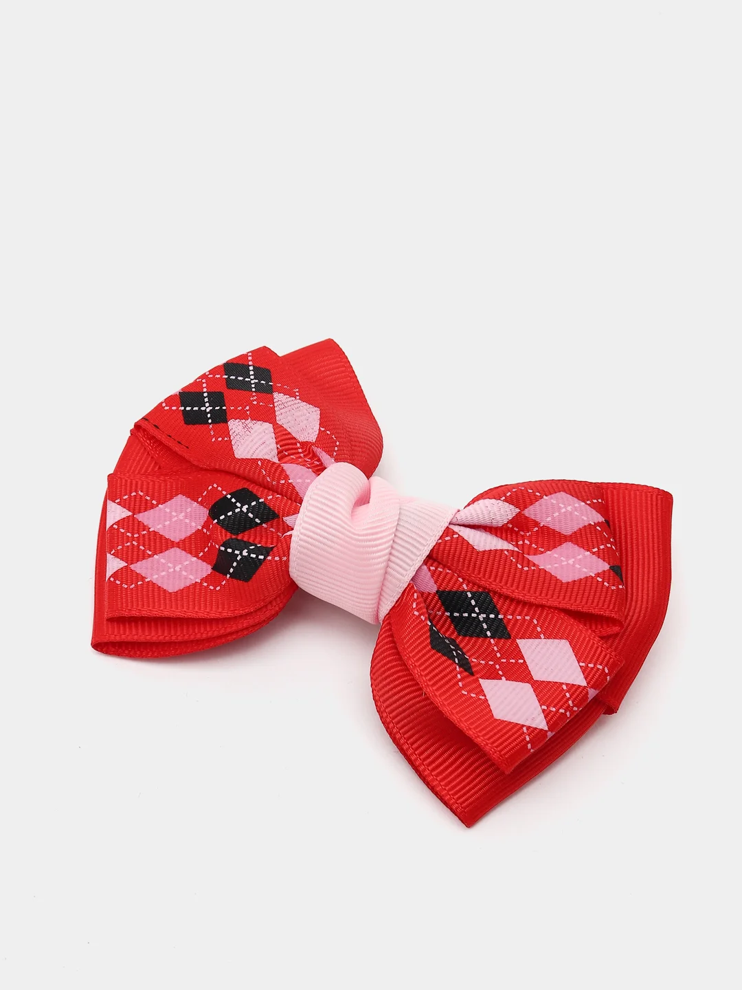 Серебряный заколка с бантиком