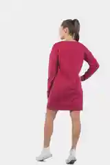 Платье из футера Лица ФП1406П3 бордовый, KLERY
