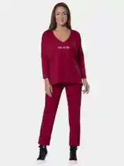 Костюм женский Life is life КЛК1450П1 бордовый, KLERY