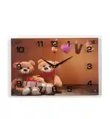 Часы настенные 25 х 35 см "Мишки с любовью"