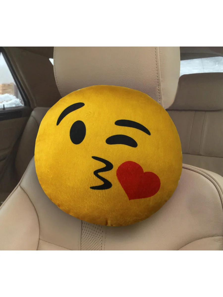 Золотой дополнительный подголовник Матех "SMILE", 30 х 30 х 10 см