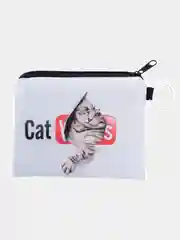 Серебряный косметичка-кошелёк "Фламинго", 9 х 11 см