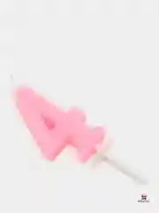 Красный свечи в форме цифры