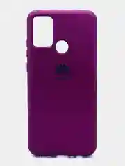 Фиолетовый чехол силиконовый с микрофиброй и защитой камеры для Samsung Galaxy A72 (самсунг)