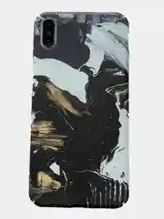 Черный чехол под мрамор для телефона Apple iPhone 11, 11Pro, 11ProMax, XS, XS Max, XR ,7, 8