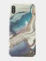 Голубой чехол под мрамор для телефона Apple iPhone 11, 11Pro, 11ProMax, XS, XS Max, XR ,7, 8