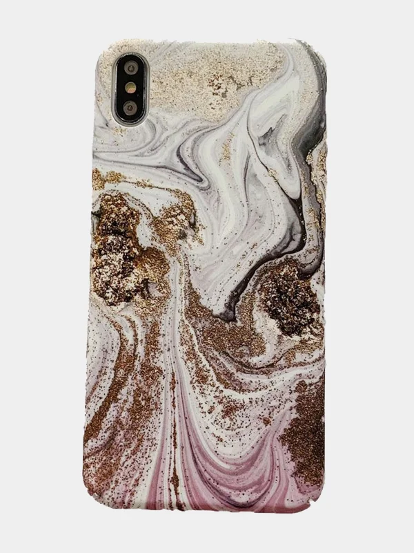 Чехол под мрамор для телефона Apple iPhone 11, 11Pro, 11ProMax, XS, XS Max, XR ,7, 8