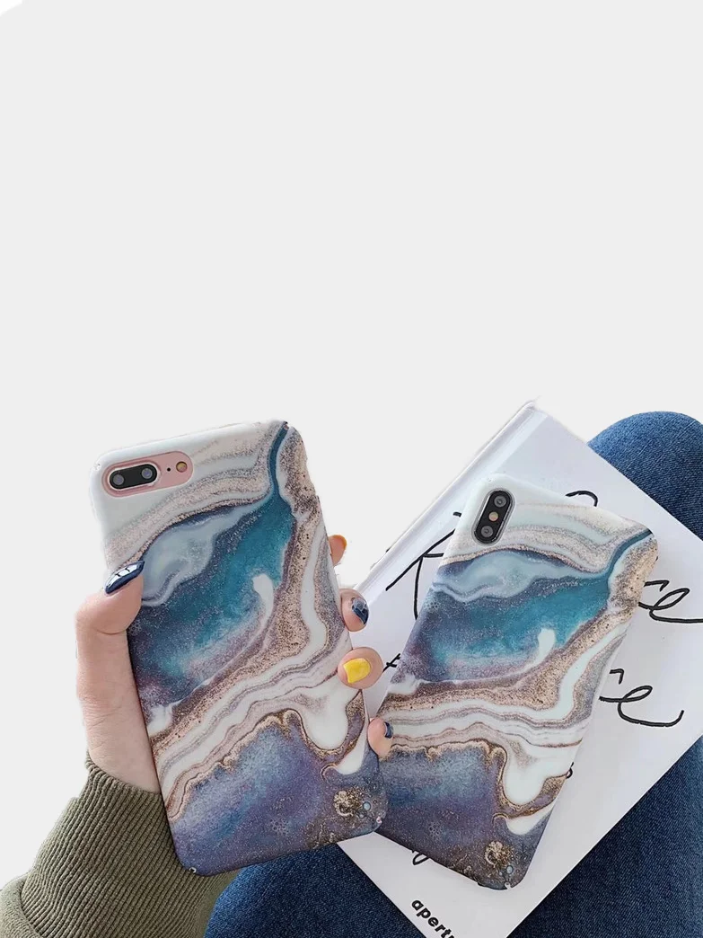 Чехол под мрамор для телефона Apple iPhone 11, 11Pro, 11ProMax, XS, XS Max, XR ,7, 8