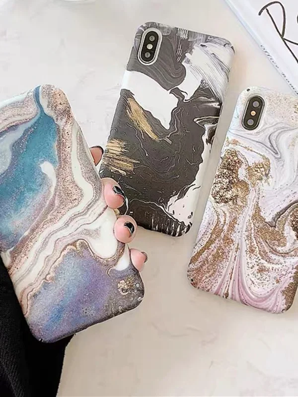 Чехол под мрамор для телефона Apple iPhone 11, 11Pro, 11ProMax, XS, XS Max, XR ,7, 8