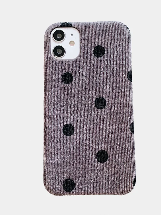 Серый мягкий чехол в горошек для iPhone 11, 11 Pro, 11 Pro Max, XS, XS Max, XR, iPhone 7 8