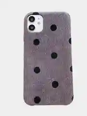 Серый мягкий чехол в горошек для iPhone 11, 11 Pro, 11 Pro Max, XS, XS Max, XR, iPhone 7 8