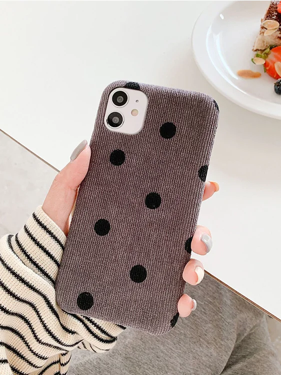 Мягкий чехол в горошек для iPhone 11, 11 Pro, 11 Pro Max, XS, XS Max, XR, iPhone 7 8