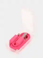 Кабель LuazON, Lightning - USB, 1 А, 20 см, розовый