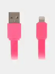 Кабель LuazON, Lightning - USB, 1 А, 20 см, розовый