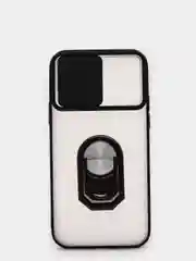 Черный чехол с защитой камеры для iPhone 12, полупрозрачный цветной