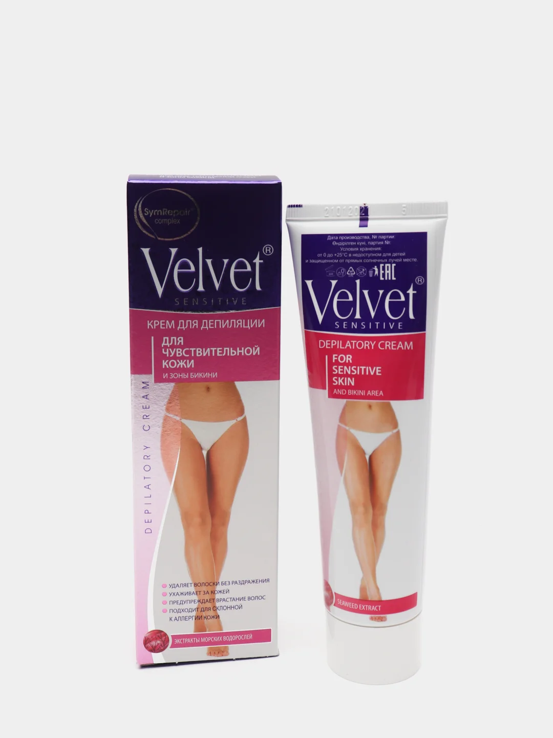 Крем для депиляции зоны бикини Velvet, 100 мл