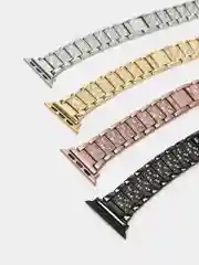Золотой металлический женский ремешок Apple Watch 38, 40, 41, 42, 44, 45, 49 мм стальной браслет
