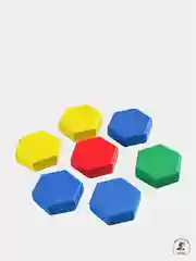 Мозаика шестигранная, деревянная, 4 цвета