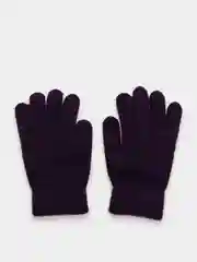 Фиолетовый перчатки вязаные женские