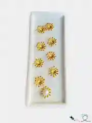 Золотой колпачки-шапочки для бусин, 14 мм, 20 штук